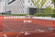 各校考研考研分数线2023年_2023年考研分数线是多少啊？