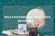 黑龙江大学历年录取分数线（黑龙江大学历年录取分数线是多少）