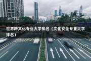 世界跨文化专业大学排名（文化安全专业大学排名）