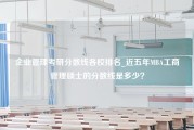 企业管理考研分数线各校排名_近五年MBA工商管理硕士的分数线是多少？