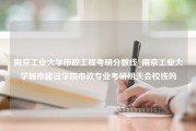 南京工业大学市政工程考研分数线_南京工业大学城市建设学院市政专业考研明天会校线吗