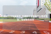 财经大学专业排名_天津财经大学有什么特色专业，专业排名如何