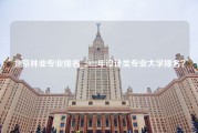 北京林业专业排名_2022年设计类专业大学排名？