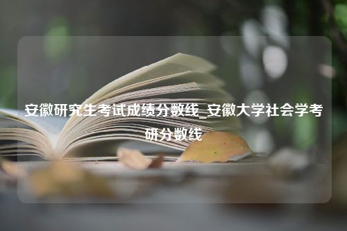 安徽研究生考试成绩分数线_安徽大学社会学考研分数线