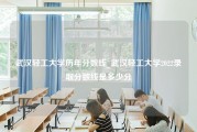 武汉轻工大学历年分数线_武汉轻工大学2022录取分数线是多少分