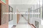 大学院系专业_新学院大学院系及专业设置解析