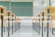 苏州大学艺术学院研究生分数线是多少_苏州大学2021年艺术类专业校考合格线多少分合格