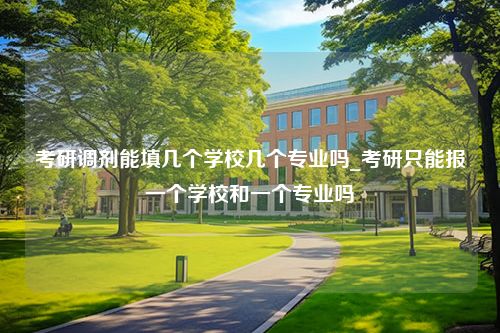 考研调剂能填几个学校几个专业吗_考研只能报一个学校和一个专业吗