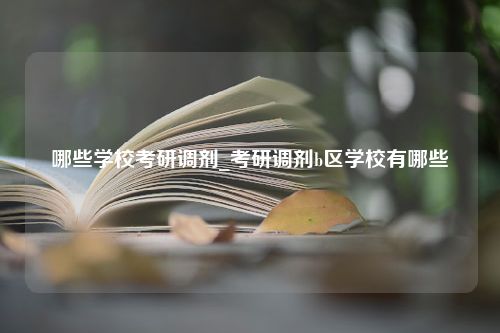 哪些学校考研调剂_考研调剂b区学校有哪些